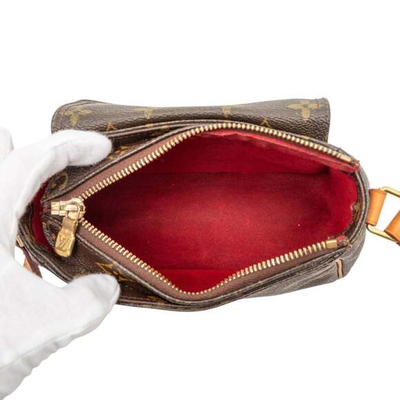 LOUIS VUITTON Brown Monogram Leather Shoulder Bag - Picture 4 of 7